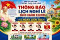 TRƯỜNG THCS PHÚ LONG THÔNG BÁO LỊCH NGHỈ LỄ QUỐC KHÁNH 2/9/2026