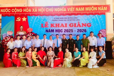 LỄ KHAI GIẢNG NĂM HỌC 2025 – 2026 TRƯỜNG THCS PHÚ LONG