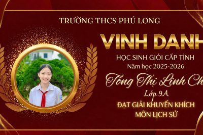 VINH DANH HỌC SINH ĐẠT THÀNH TÍCH CAO TRONG KỲ THI CHỌN HỌC SINH GIỎI  THCS CẤP TỈNH NINH BÌNH NĂM HỌC 2025 – 2026